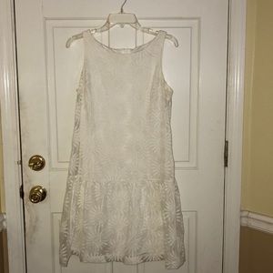 Jessica Simpson White Floral Dress